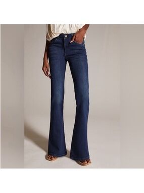 Pilcro Demilune Boot Jean 29 Tall Dark Wash High Rise Flare Bootcut Jeans
